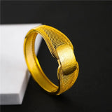 Women Chunky Bracelet Wide Bangle Bridal Hollow Bracelet