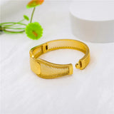 Women Chunky Bracelet Wide Bangle Bridal Hollow Bracelet