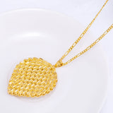 African Slide Leaves Pendant Necklace Wedding Jewelry P088