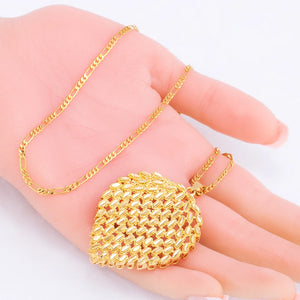 African Slide Leaves Pendant Necklace Wedding Jewelry P088
