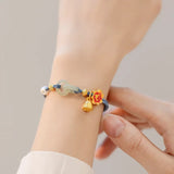 Hetian Jade Pearl Braided Bracelet for Women ASL74