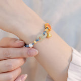 Hetian Jade Pearl Braided Bracelet for Women ASL74