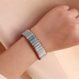 Amazonite Wrap Bracelet Geometric Stone Bohemian Jewelry
