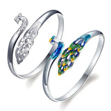 Bohemian Peacock Dripping Oil Bracelet Colorful Design for Party