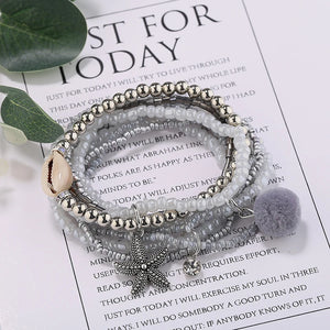 Ethnic Bohemian Tassel Beach Charm Bracelets For Women