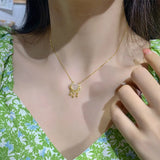 Chinese Style Longevity Lock Charm Necklace 925 Sterling Silver Jade Pendant