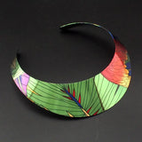 Ethnic Style Painted Torques Charm Choker Necklace