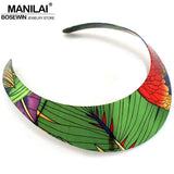 Ethnic Style Painted Torques Charm Choker Necklace