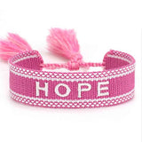 Bohemian Women's Woven Bracelet Retro Cotton Rope Embroidered Tassel Bracelet