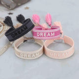 Bohemian Women's Woven Bracelet Retro Cotton Rope Embroidered Tassel Bracelet