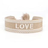 Bohemian Women's Woven Bracelet Retro Cotton Rope Embroidered Tassel Bracelet