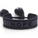 Bohemian Women's Woven Bracelet Retro Cotton Rope Embroidered Tassel Bracelet