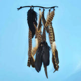 Ethnic Wooden Beads Feather Headband Indian Tribal Party Hair Accessory