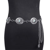 Ethnic Turquoise Buckle Waist Belt for Women