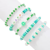 Bohemian Multilayer Acrylic Beads Bracelet Set for Women