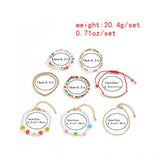 Multilayer Resin Beads Bracelet Set Boho Jewelry