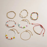 Multilayer Resin Beads Bracelet Set Boho Jewelry