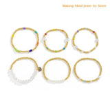 Multilayer Resin Beads Bracelet Set Boho Jewelry