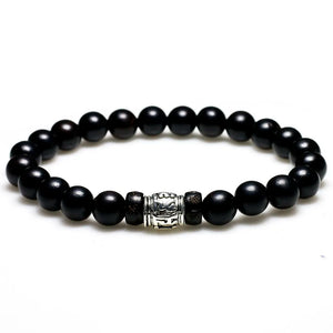 Ebony Wood Om Mani Padme Hum Tibetan Bracelet