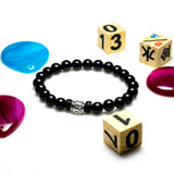 Ebony Wood Om Mani Padme Hum Tibetan Bracelet