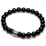 Ebony Wood Om Mani Padme Hum Tibetan Bracelet