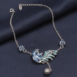 Sterling Silver Peacock Flower Anklets for Women