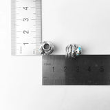 Ethnic Snake Beads Charm Bead, Silver