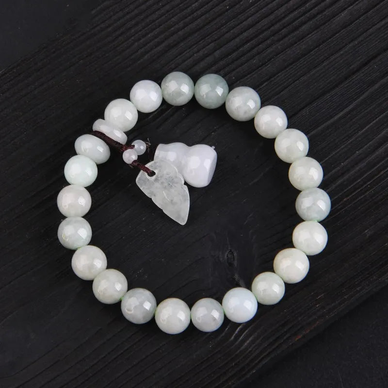 Burmese Jadeite Bead Lucky Bracelet