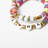 Ethnic Style Eye Shell Beaded Bracelet Soft Pottery Female Bracelet