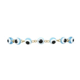 Ethnic Style Eye Shell Beaded Bracelet Soft Pottery Female Bracelet