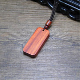 Ethnic Style Ebony Wooden Pendant Necklace For Men