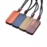 Ethnic Style Ebony Wooden Pendant Necklace For Men