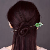 Ethnic Style Hairpin Wooden Decorations Women Cheongsam Hanfu Accessories
