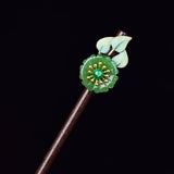 Ethnic Style Hairpin Wooden Decorations Women Cheongsam Hanfu Accessories
