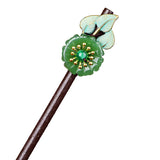 Ethnic Style Hairpin Wooden Decorations Women Cheongsam Hanfu Accessories