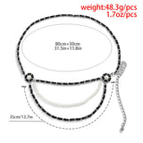 Ethnic Style Pearl Waist Chain Sexy Body Chain