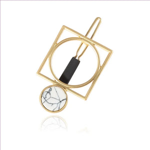 Ethnic Style Light Yellow Geometric Hair Jewelry for Women