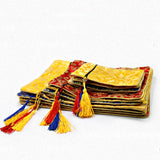 Ethnic Brocade Sutra Book Pouch Dragon Flower Zipper Bag