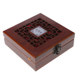 Ethnic Style Wooden Jewelry Box Display Cabinet for Necklace Bracelet