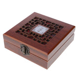 Ethnic Style Wooden Jewelry Box Display Cabinet for Necklace Bracelet