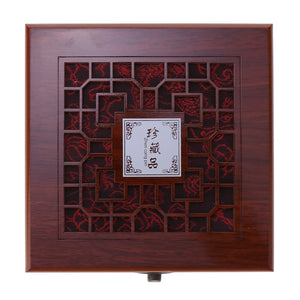 Ethnic Style Wooden Jewelry Box Display Cabinet for Necklace Bracelet