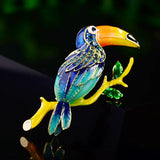 Ethnic Woodpecker Brooch Enamel Painting Alloy Bird Suit Summer Accessory