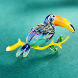 Ethnic Woodpecker Brooch Enamel Painting Alloy Bird Suit Summer Accessory