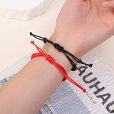Tibetan Buddha Woven Amulet Bracelet, Multicolor Rope Charm for Women Men