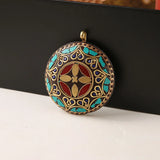 Tibetan Maitreya Buddha Pendant, Ethnic Statement Sweater Necklace