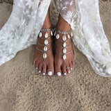 Vintage Carving Coin Silver Plated Anklets for Women