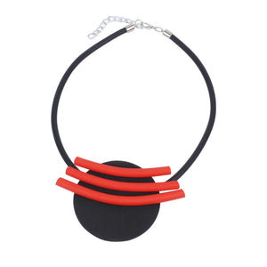 Ethnic Women Neck Chain Big Round Pendant Large Necklace Minimalist Jewelry