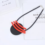 Ethnic Women Neck Chain Big Round Pendant Large Necklace Minimalist Jewelry