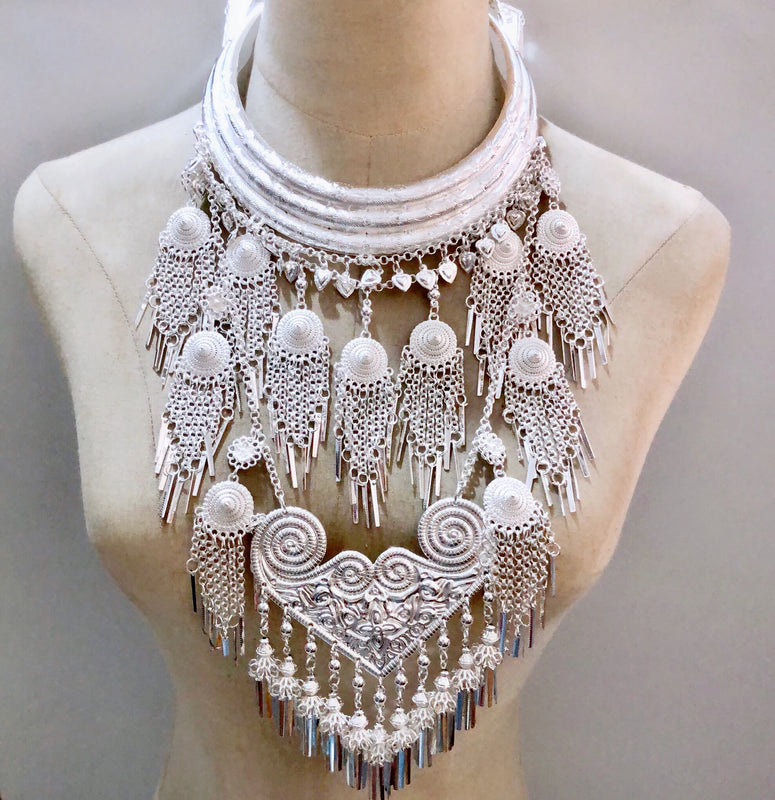 Ethnic Bohemian Hmong Lady Necklaces