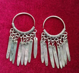 Miao Silver Ethnic Retro Earrings